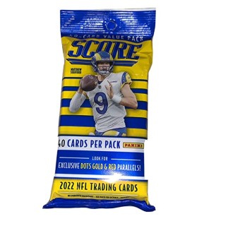 2022 Score Football Trading Cards Cello Value Fat Pack (40 Cards)